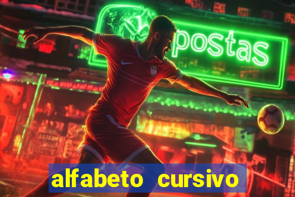 alfabeto cursivo para treinar caligrafia